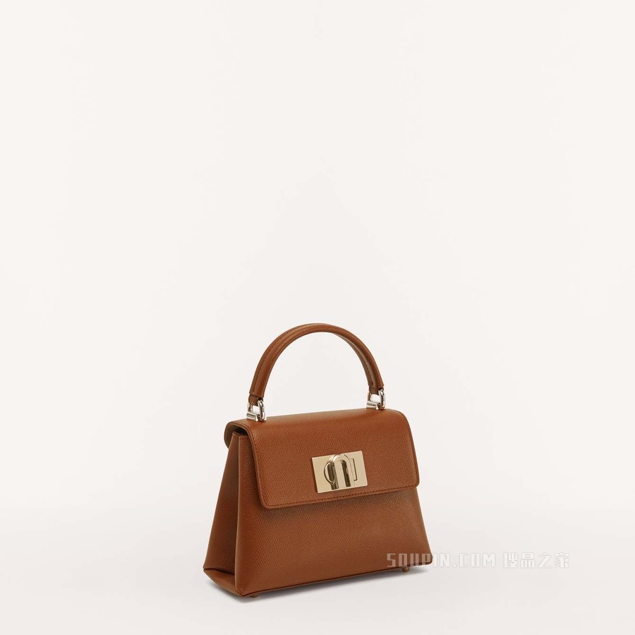 手挽包 迷你款 Cognac H Furla 1927