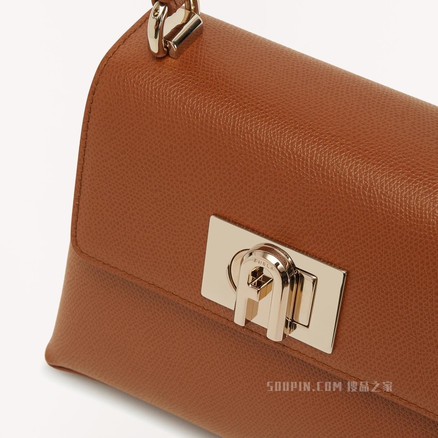 手挽包 迷你款 Cognac H Furla 1927