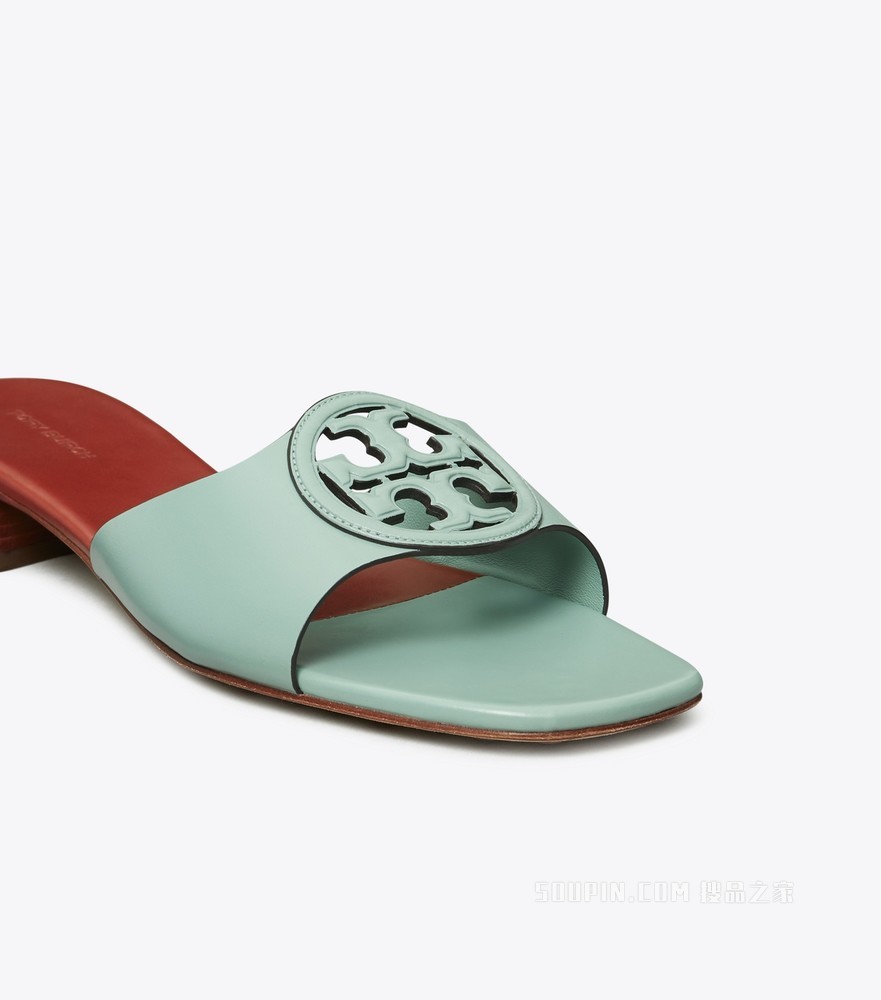 Miller 镂空拖鞋 松霜绿/甜椒红