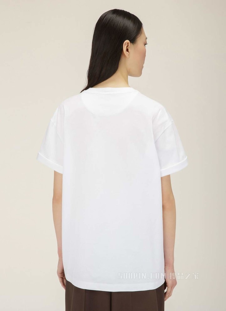 B-Chain T 恤 白色有机棉 T 恤