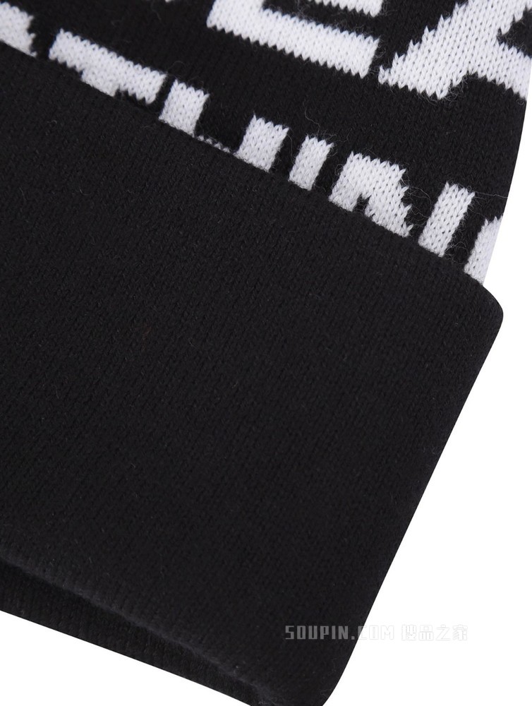 Tommy【AAPE联名】22新款春季纯棉字母提花翻边针织毛线帽01508