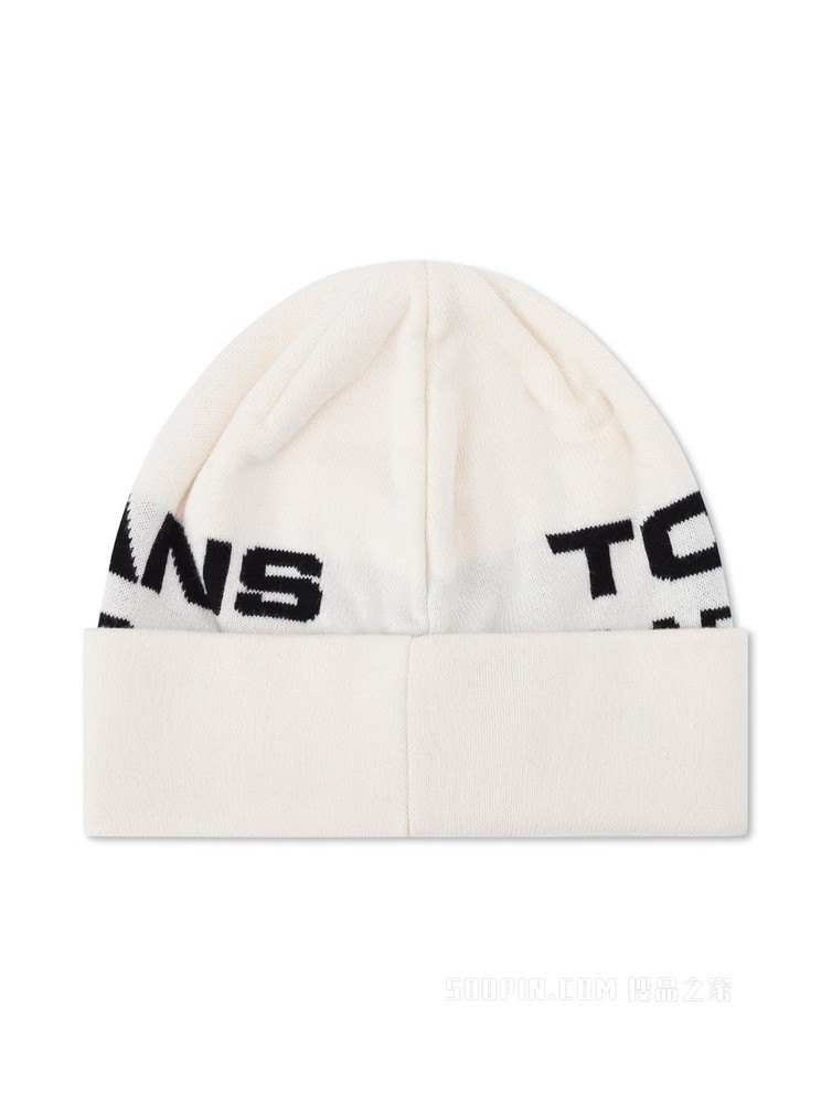 Tommy【AAPE联名】22新款春季纯棉字母提花翻边针织毛线帽01508