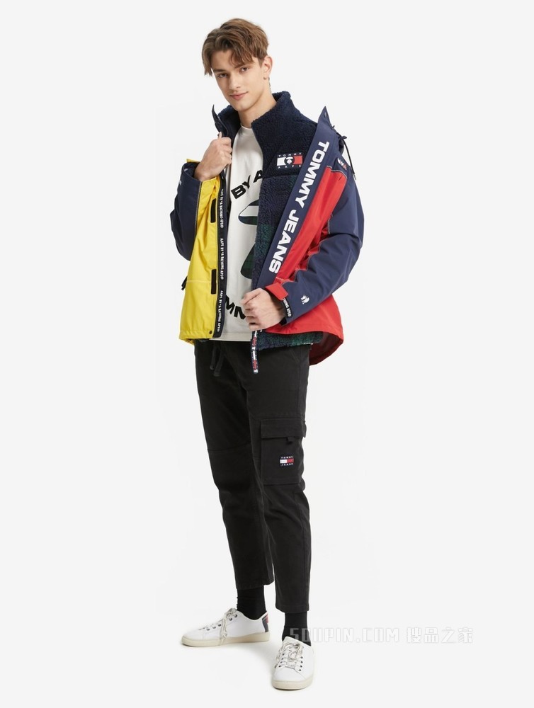 Tommy【AAPE联名】22新款春季二合一仿羊羔绒内胆夹克外套13720
