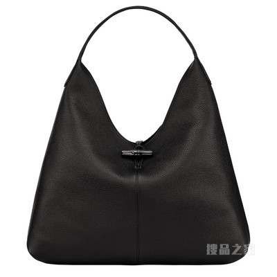 Roseau Essential 大号 Hobo 袋 - 黑色