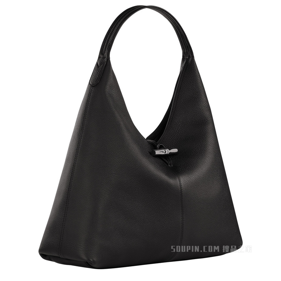 Roseau Essential 大号 Hobo 袋 - 黑色