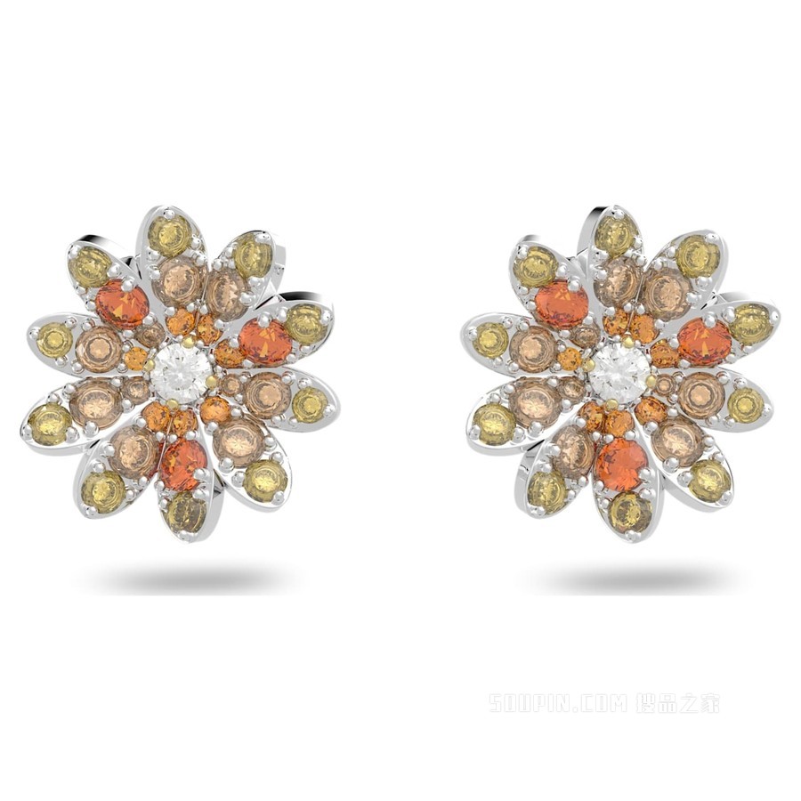 Eternal Flower 耳钉, 花朵, 多种金属润饰