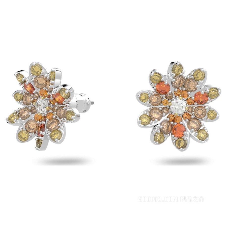 Eternal Flower 耳钉, 花朵, 多种金属润饰