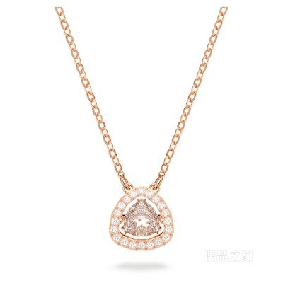 Millenia 项链, 白色, 镀玫瑰金色调