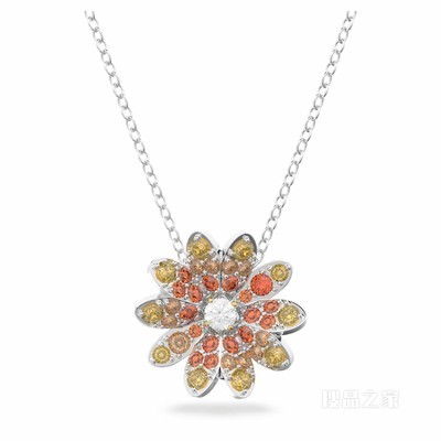 Eternal Flower 链坠, 花朵, 流光溢彩, 多种金属润饰
