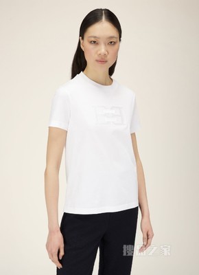 B-Chain T 恤 白色有机棉 T 恤