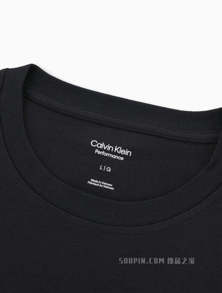 Calvin Klein 22春夏男士运动休闲圆领醒目贴胶大LOGO短袖T恤4MS2K111