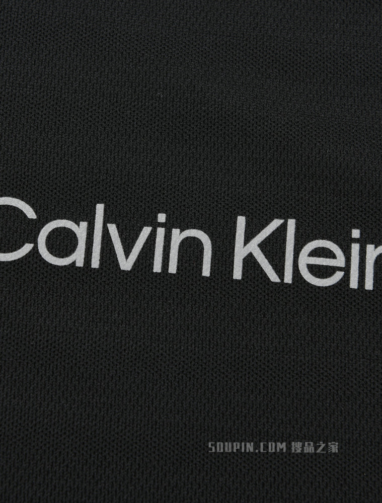 【预估到手价630】Calvin Klein 22春夏男士泼墨印花拼接插肩袖拉链翻领短袖Polo衫4MS2K131