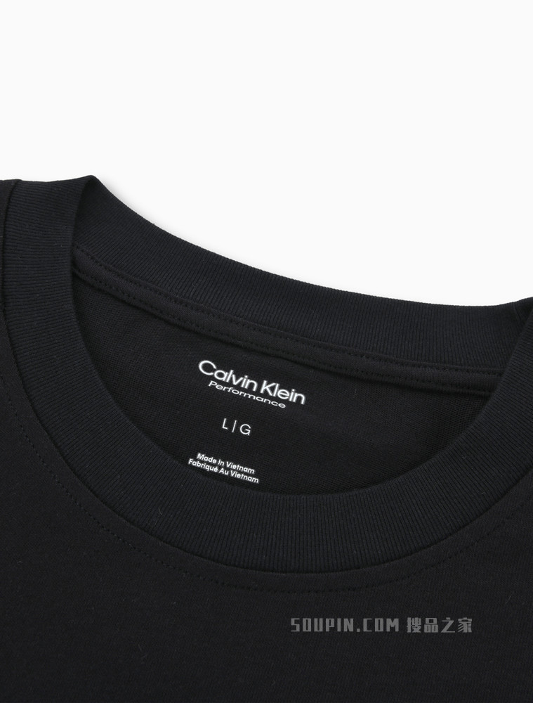 Calvin Klein 22春夏新款男士时尚圆领插肩袖LOGO织带短袖T恤4MS2K114