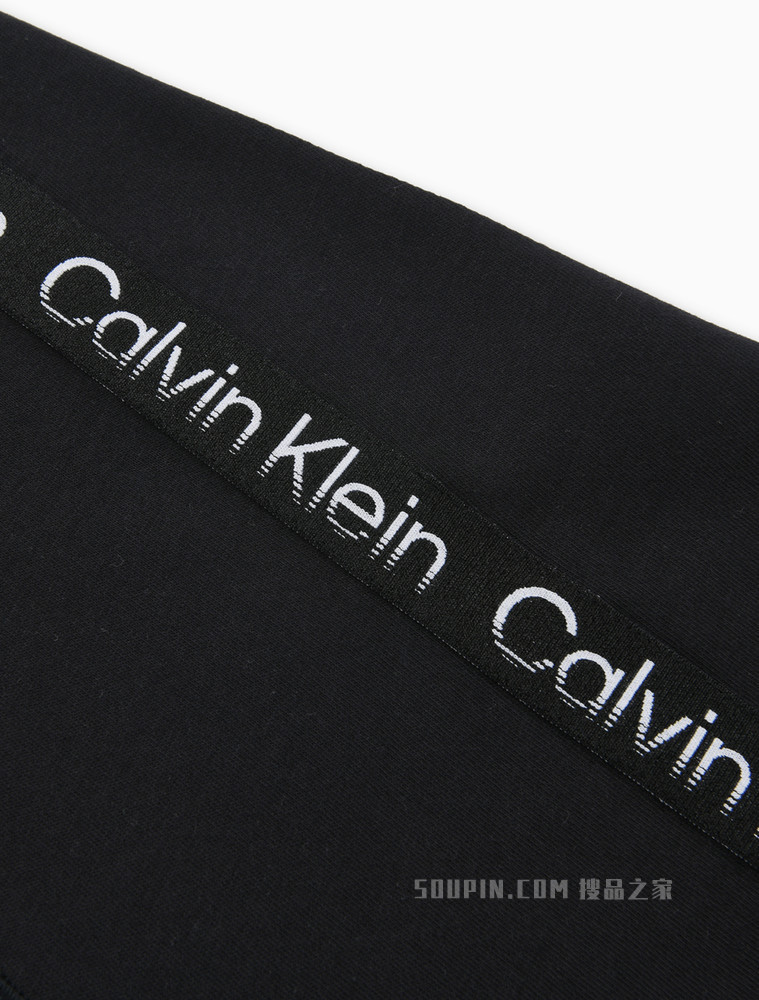 Calvin Klein 22春夏新款男士时尚圆领插肩袖LOGO织带短袖T恤4MS2K114