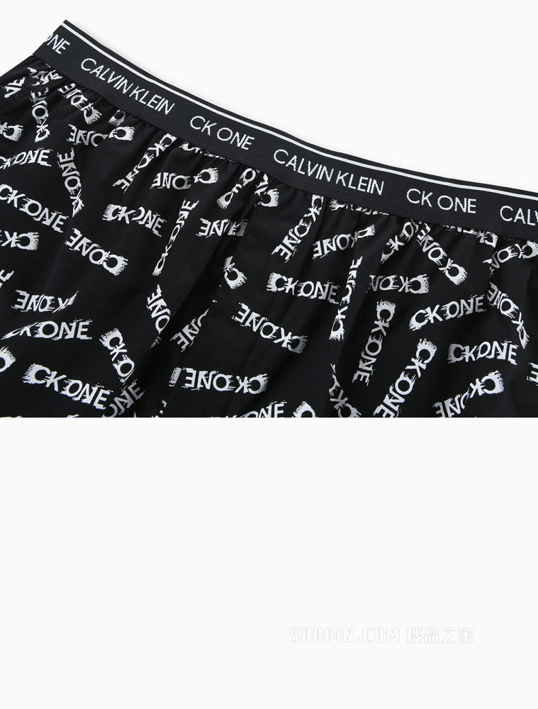 【One有引力带】Calvin Klein 22春夏男纯棉Ckone腰边满印宽松内裤NB2998