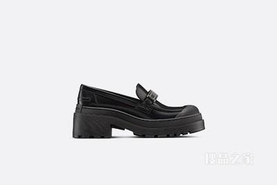 Dior Code 乐福鞋 黑色磨砂牛皮革