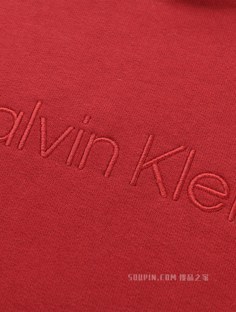 【预估到手价900】Calvin Klein 22春夏女士时尚纯棉连帽简约刺绣LOGO套头卫衣40WH106