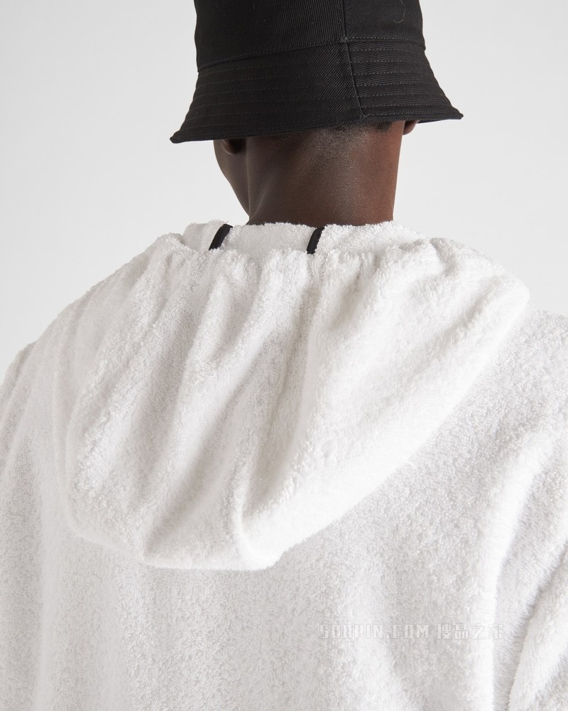 毛圈织物连帽外套