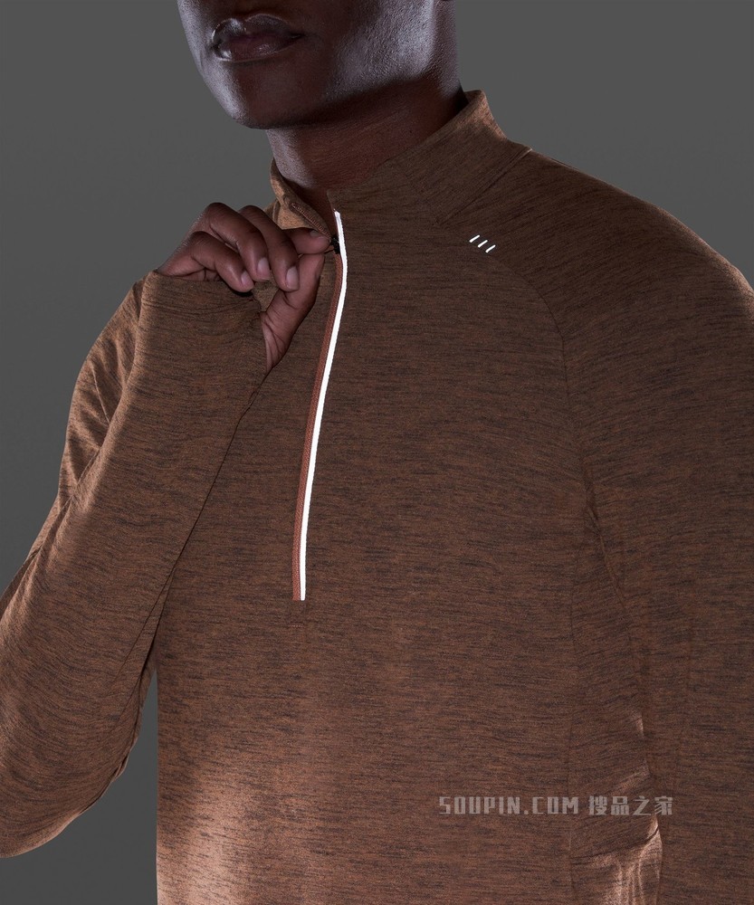 Surge Warm 男士运动半拉链衫