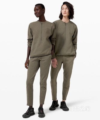 lab UNISEX Refract 男士运动半拉链衫