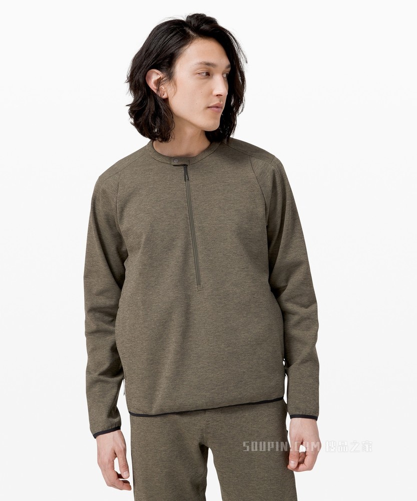 lab UNISEX Refract 男士运动半拉链衫