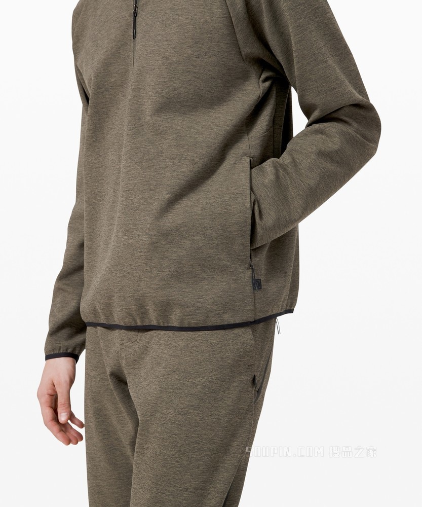 lab UNISEX Refract 男士运动半拉链衫