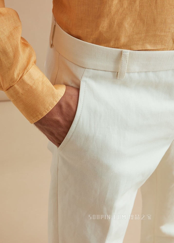 Chino 长裤 棉 , 亚麻