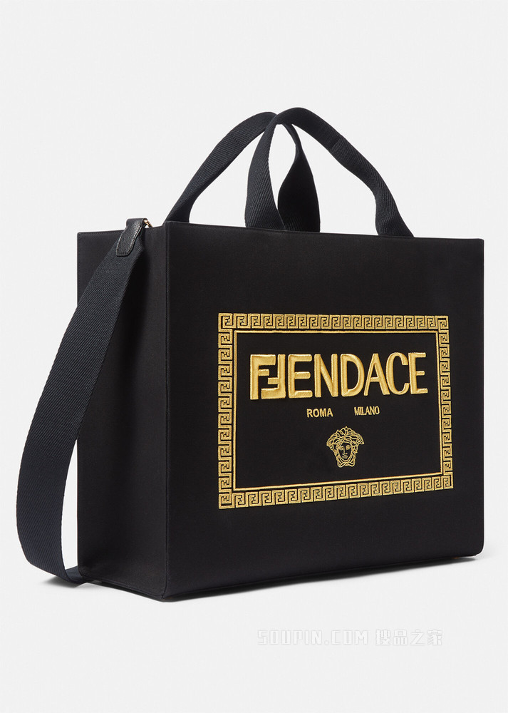 大号Fendace Logo托特包