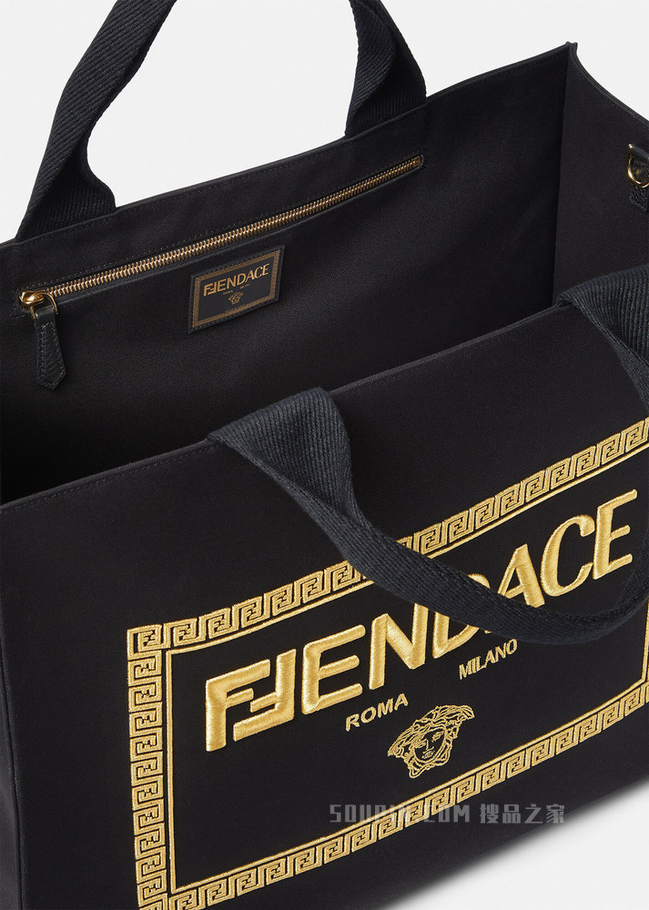 大号Fendace Logo托特包