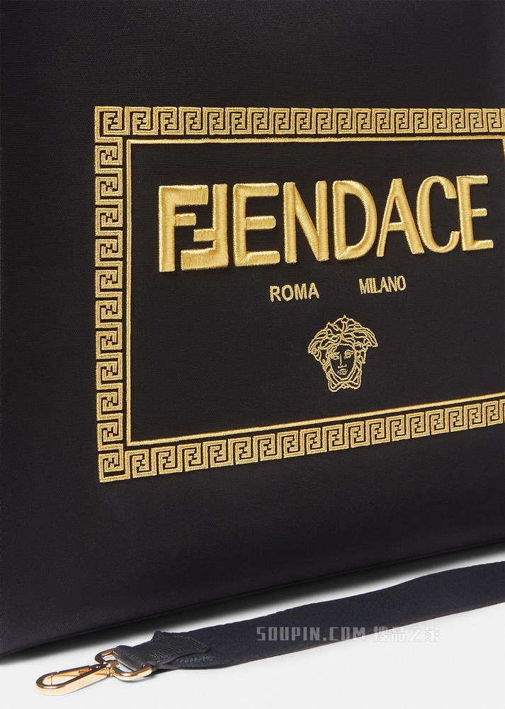 大号Fendace Logo托特包