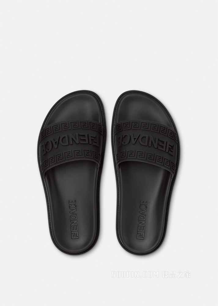 Fendace Logo拖鞋