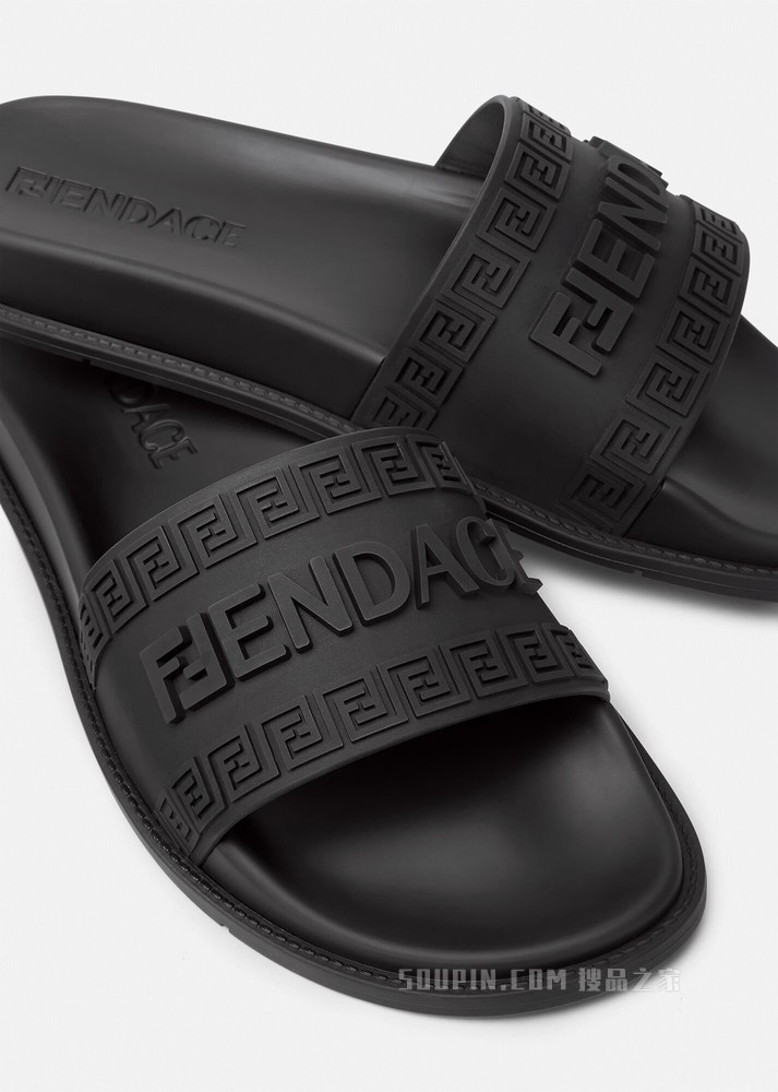 Fendace Logo拖鞋