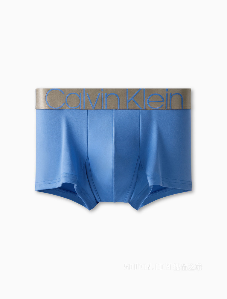 【炫光引力带】Calvin Klein 男士光泽目LOGO腰边细滑透气平角内裤NB2540