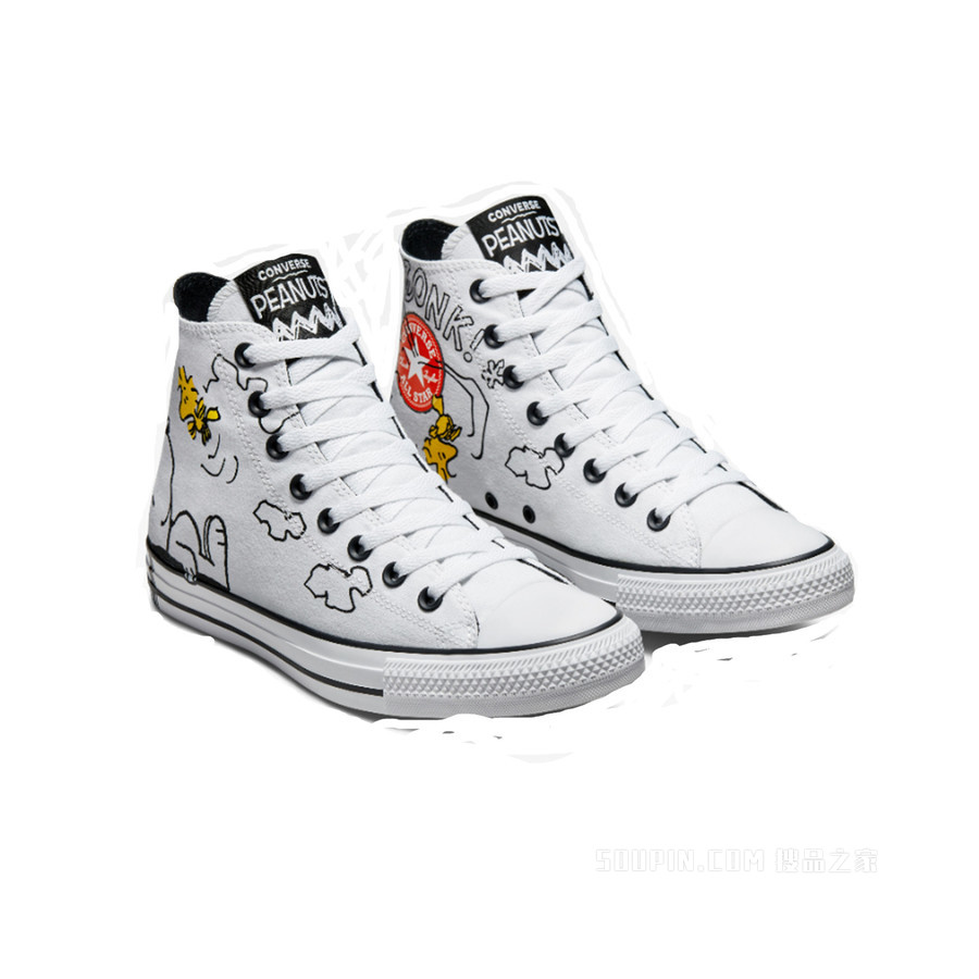 【男女同款】Converse x Peanuts Chuck Taylor All Star 中性 白色