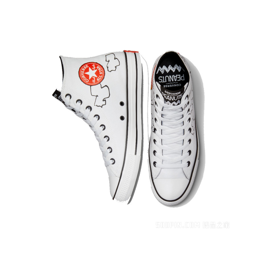 【男女同款】Converse x Peanuts Chuck Taylor All Star 中性 白色