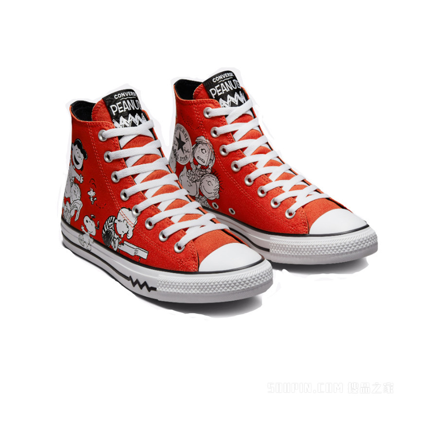 【男女同款】Converse x Peanuts Chuck Taylor All Star 中性 红色