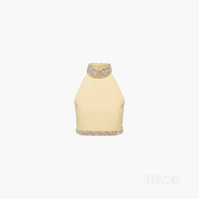 装饰元素卡迪吊颈上衣