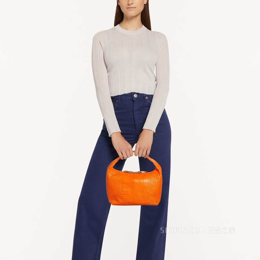 小号hobo包 Arancio Fluorescente (Orange) Furla Ginger