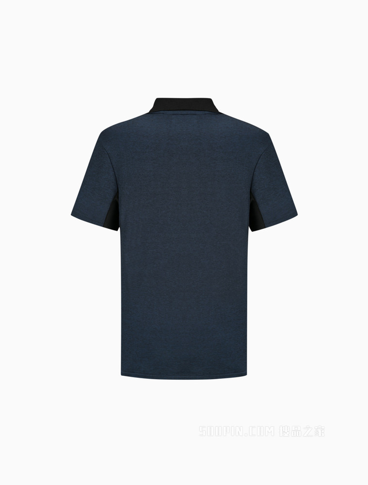 Calvin Klein 22春夏新款男士商务休闲拼色翻领透气短袖Polo衫40HC217