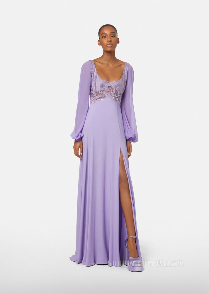 淡紫色礼服