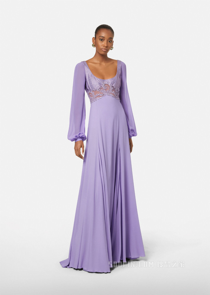 淡紫色礼服
