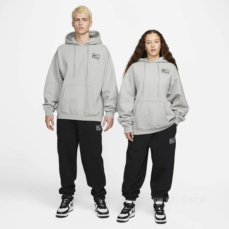 Nike x Stüssy 男/女套头连帽衫