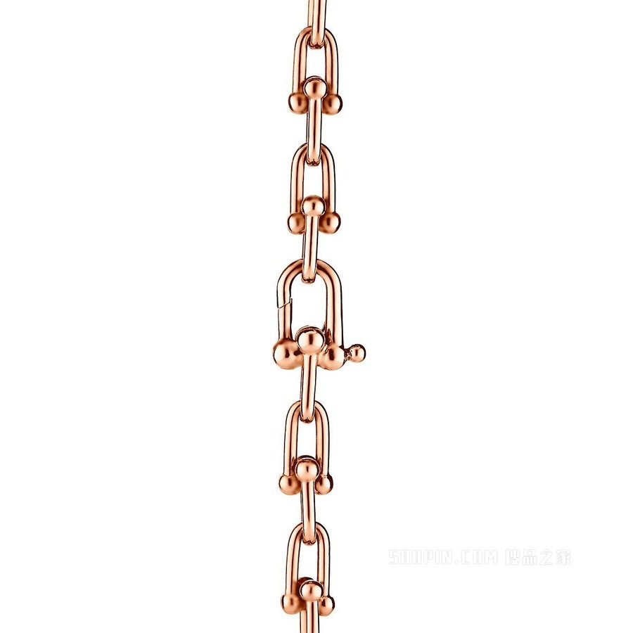 Tiffany HardWear 系列 18K 玫瑰金缠绕式项链。