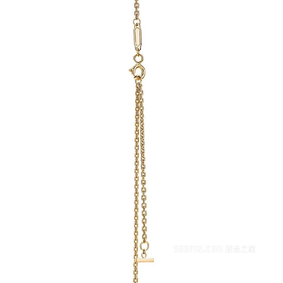 Tiffany T 系列 18K 黄金 Smile 项链，小号