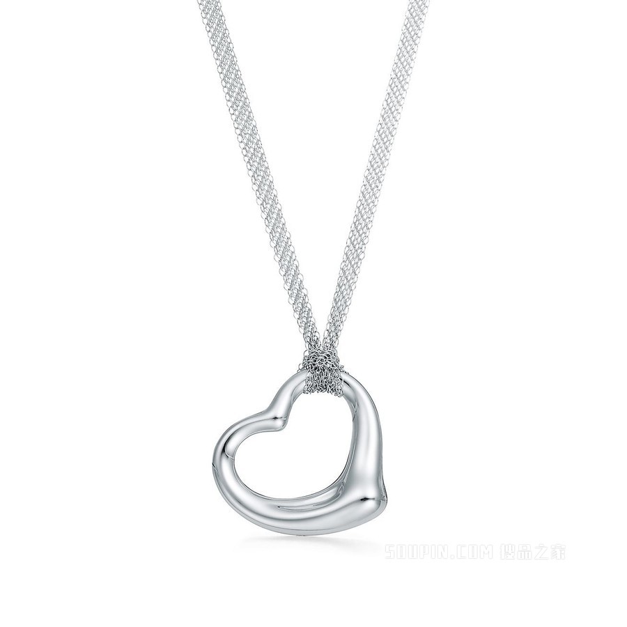 Elsa Peretti® 系列Open Heart纯银吊坠。