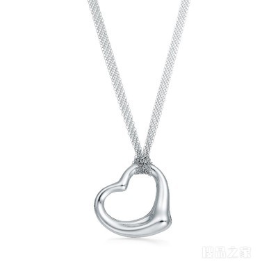 Elsa Peretti® 系列Open Heart纯银吊坠。