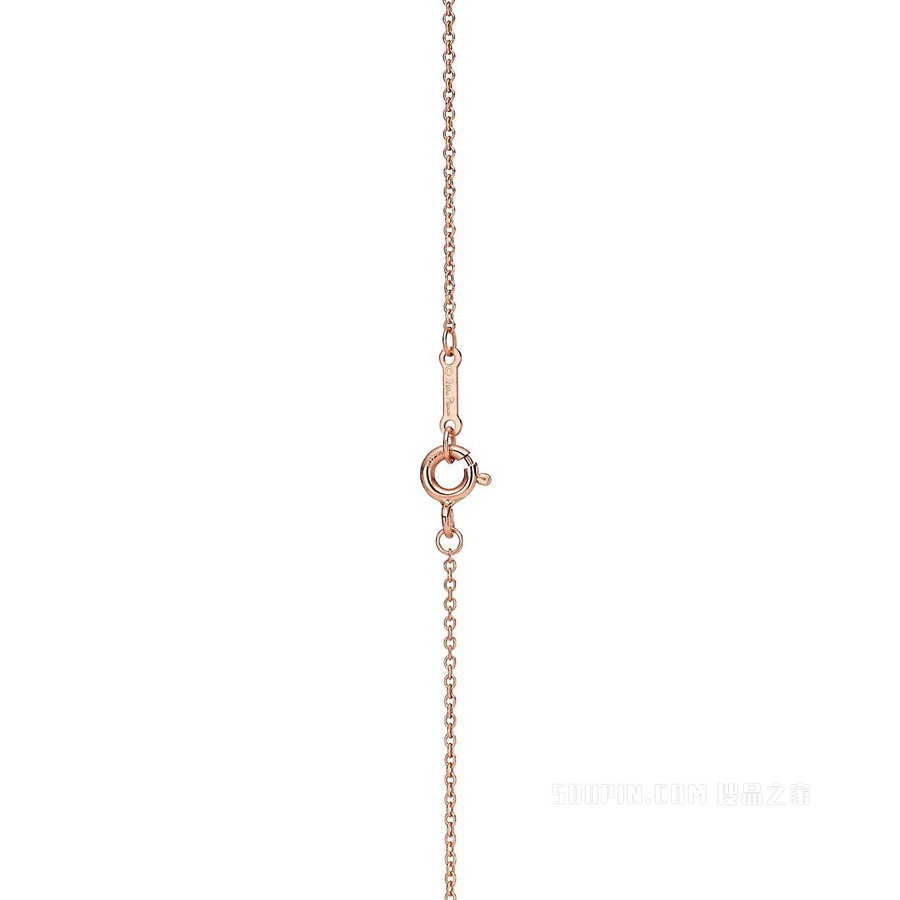 Paloma Picasso® 系列 18K 玫瑰金 Olive Leaf 蔓枝项链。