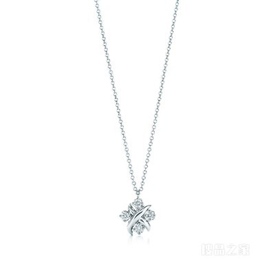 Tiffany & Co. Schlumberger 系列铂金镶钻 Lynn 项链。