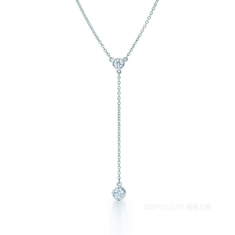 Elsa Peretti® 系列 Diamonds by the Yard™ 铂金项链。