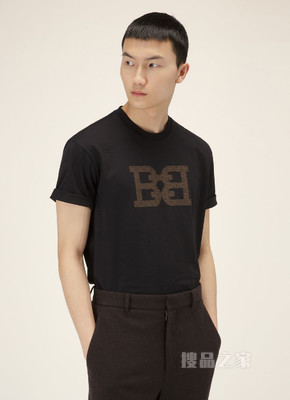 B-Chain T 恤 黑色有机棉 T 恤衫